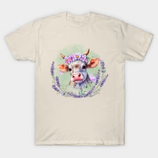 Happy Lavender Cow T-Shirt